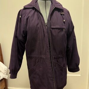 London Fog Women's Deep Purple Trench